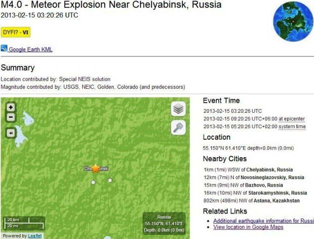 USGS meteor