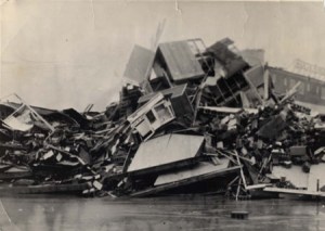 ASV Austrumu piekraste pēc 1962.gada vētras.