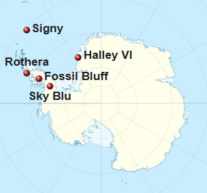 British Antarctic Survey Map
