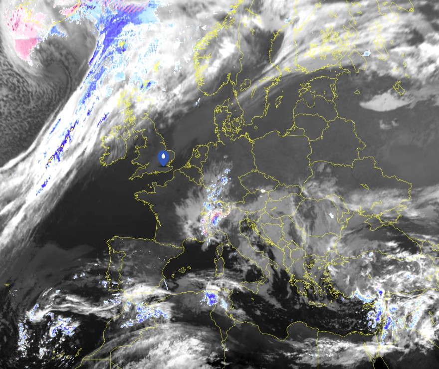 Eiropas satelīta attēls – Sat24 redzamais/IR