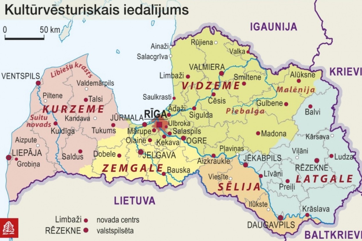 Latvijas kultūrvēsturiskie novadi