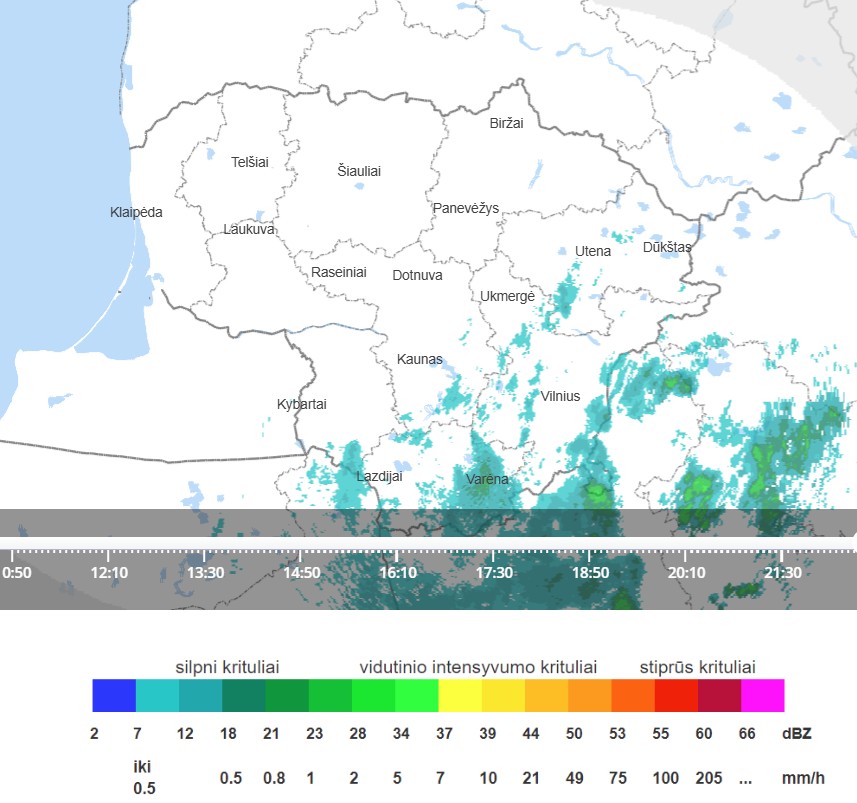 Lietuvas meteoroloģiskais radars – meteo.lt