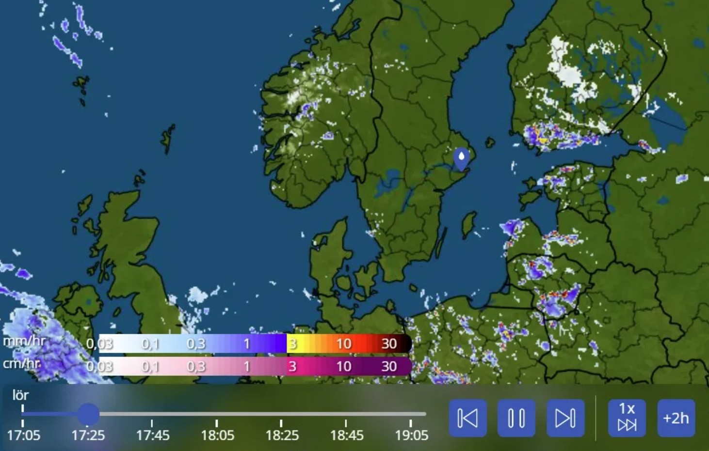 Ziemeļeiropas meteoroloģiskais radars – Väderradar Sverige