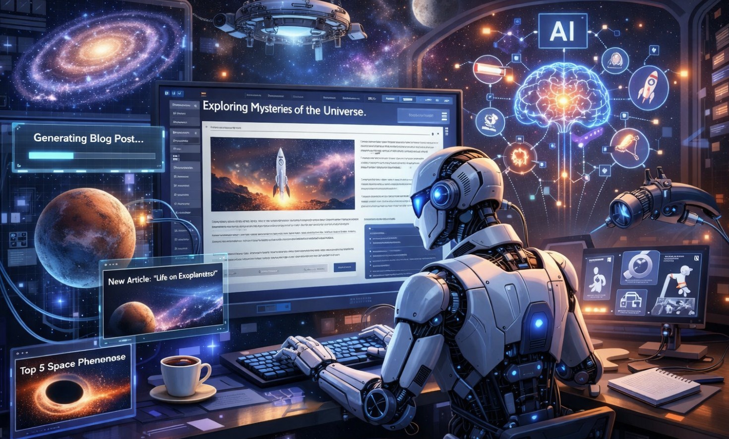 Ziņas un raksti par kosmosu, dabu un monitoringu